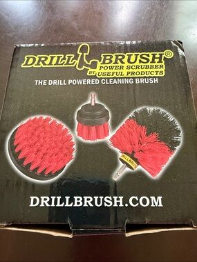 Power Scrubber Cleaning Brush Set - Red by